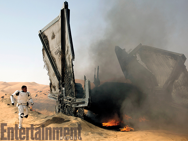 Downed TIE Fighter